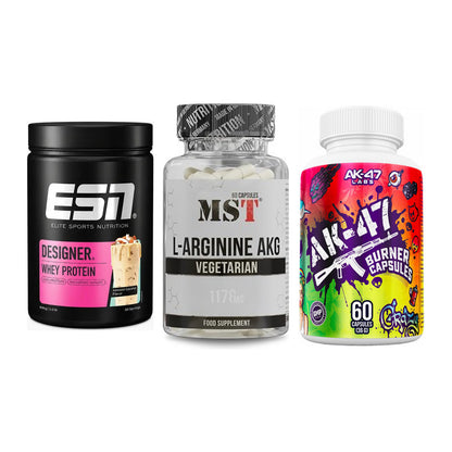 Definitionsphase-Set: ESN Designer + MST Arginin + AK47 Labs – alle enthaltenen Artikel