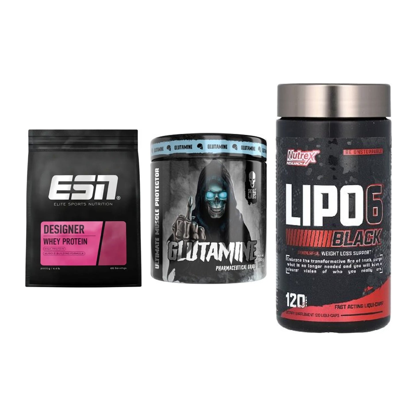 Definitionsphase-Set: ESN Designer + Skull Labs + Nutrex Lipo 6 – alle enthaltenen Artikel