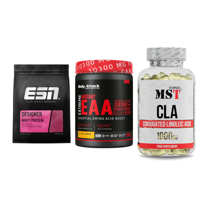 Definitionsphase-Set: ESN Designer + Body Attack + MST CLA 1000mg – alle enthaltenen Artikel