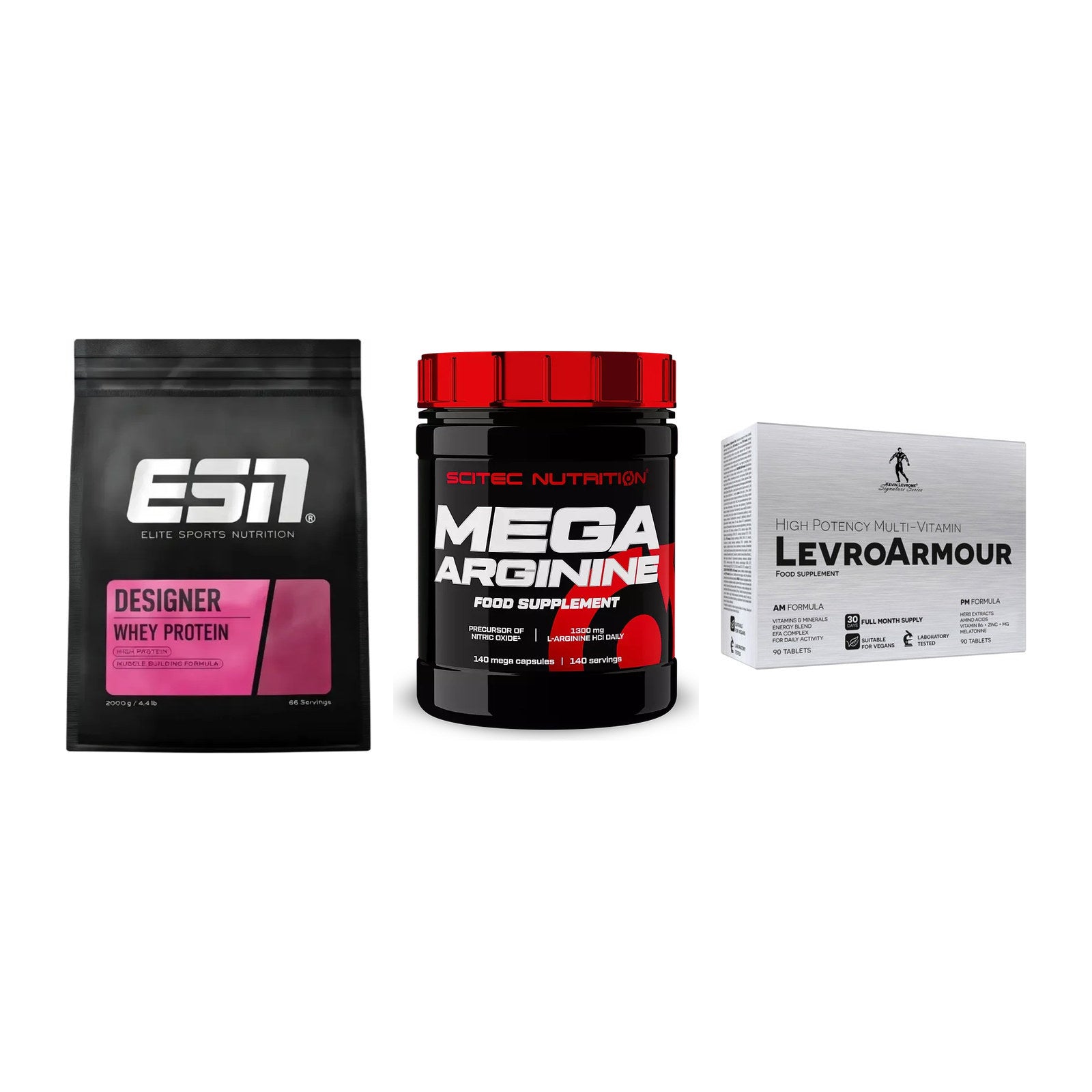 Definitionsphase-Set: ESN Designer + Scitec Mega + Kevin Levrone – alle enthaltenen Artikel