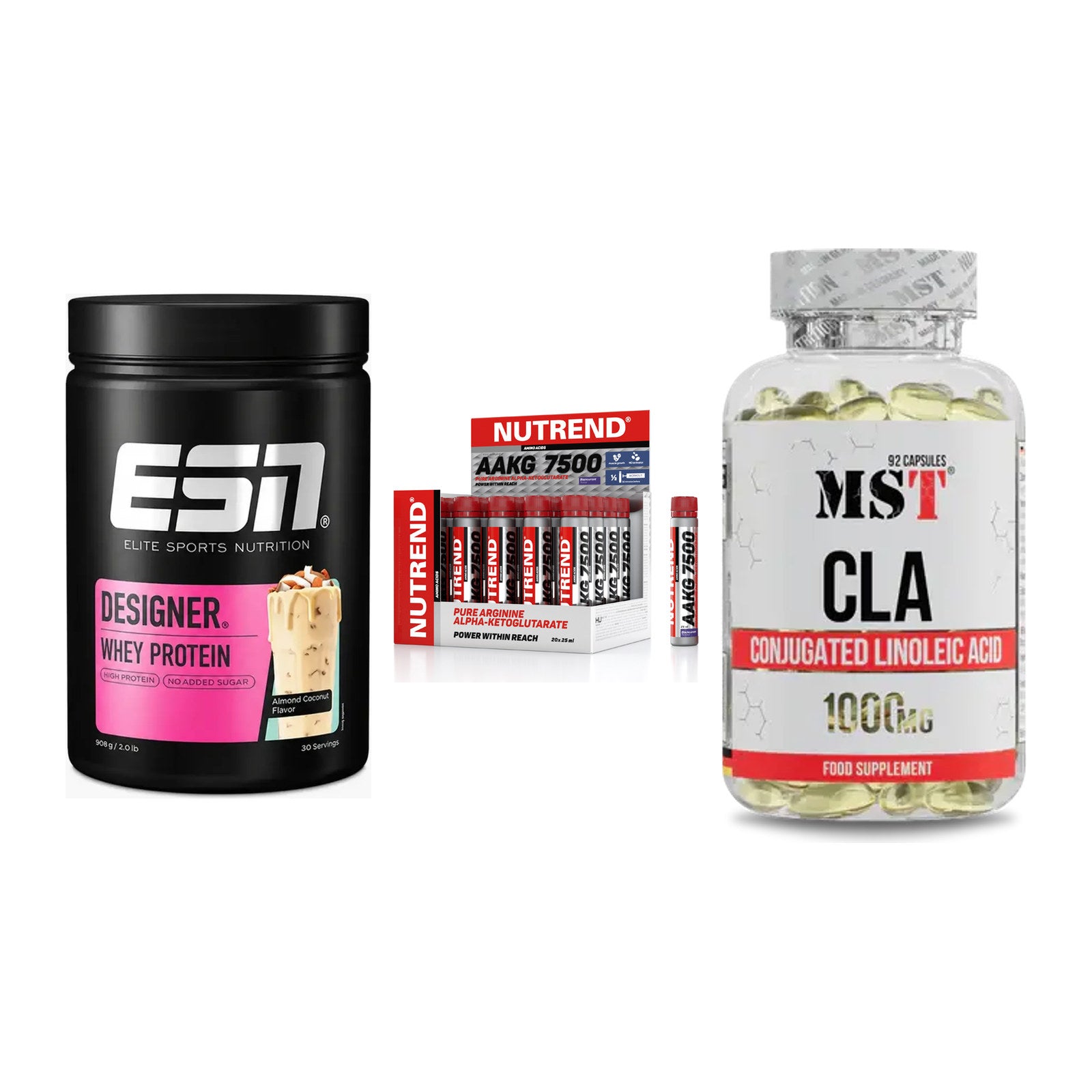 Definitionsphase-Set: ESN Designer + Nutrend AAKG + MST CLA 1000mg – alle enthaltenen Artikel