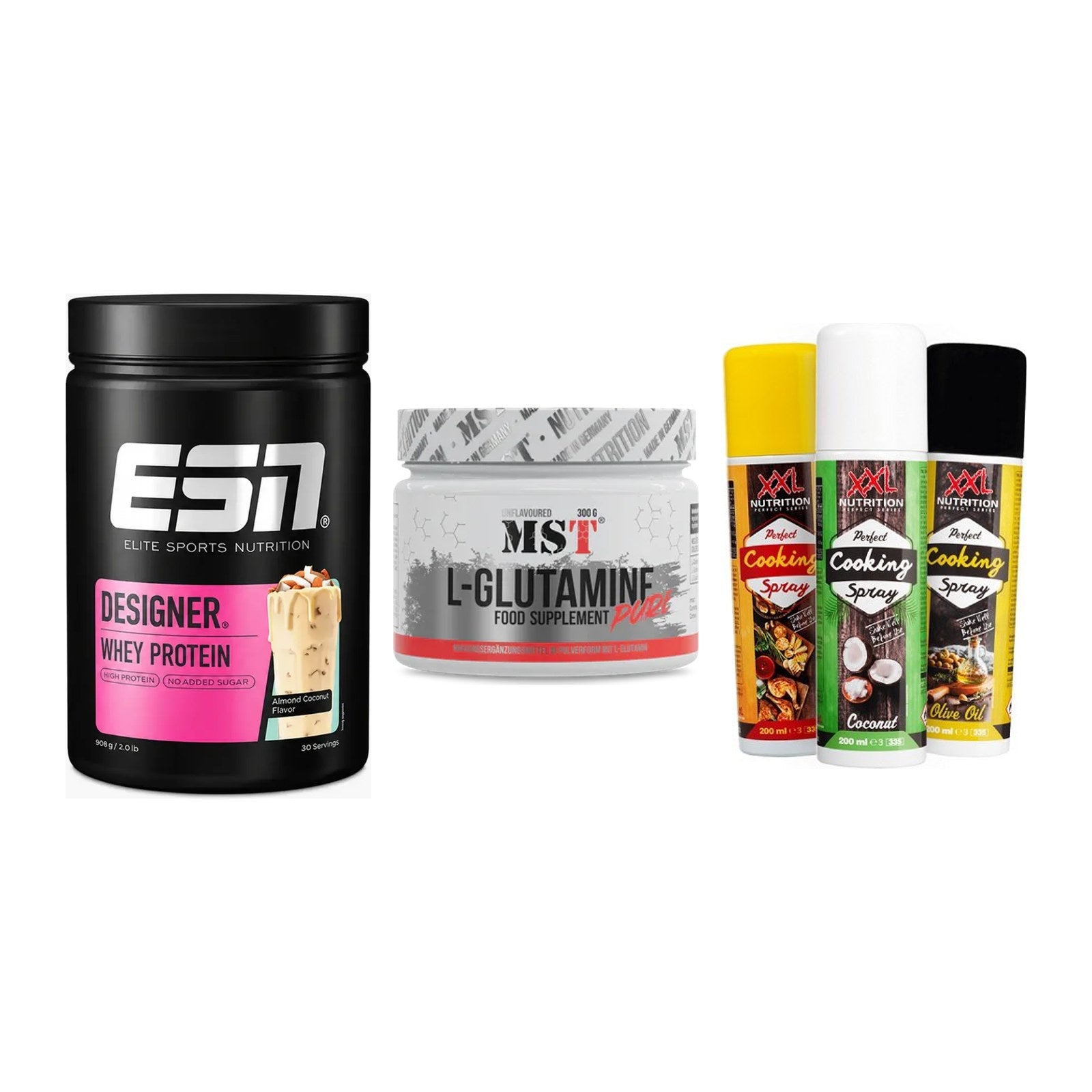 Definitionsphase-Set: ESN Designer + MST Glutamine + XXL Nutrition – alle enthaltenen Artikel