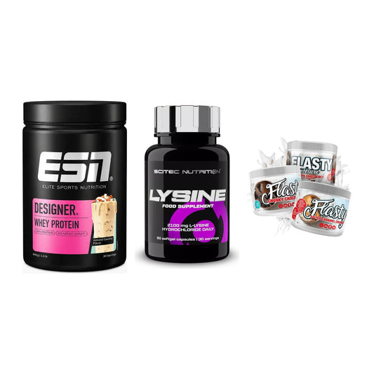 Definitionsphase-Set: ESN Designer + Scitec Lysine + Sinob Flasty – alle enthaltenen Artikel
