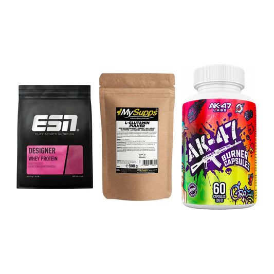 Definitionsphase-Set: ESN Designer + MySupps Glutam + AK47 Labs – alle enthaltenen Artikel