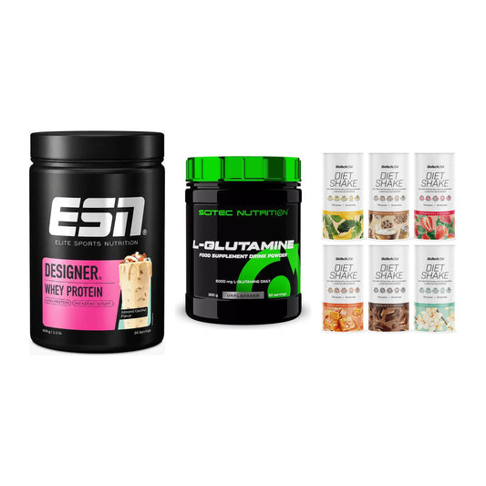 Definitionsphase-Set: ESN Designer + Scitec L-Gluta + BioTech Diet – alle enthaltenen Artikel