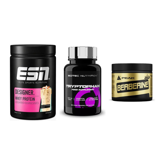 Definitionsphase-Set: ESN Designer + Scitec Tryptop + Peak Berberine – alle enthaltenen Artikel