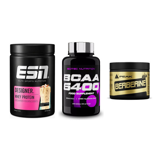 Definitionsphase-Set: ESN Designer + Scitec BCAA + Peak Berberine – alle enthaltenen Artikel