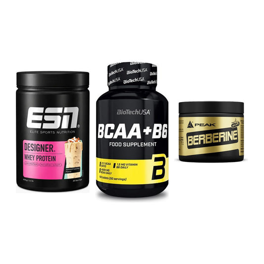 Definitionsphase-Set: ESN Designer + BioTech BCAA+B + Peak Berberine – alle enthaltenen Artikel