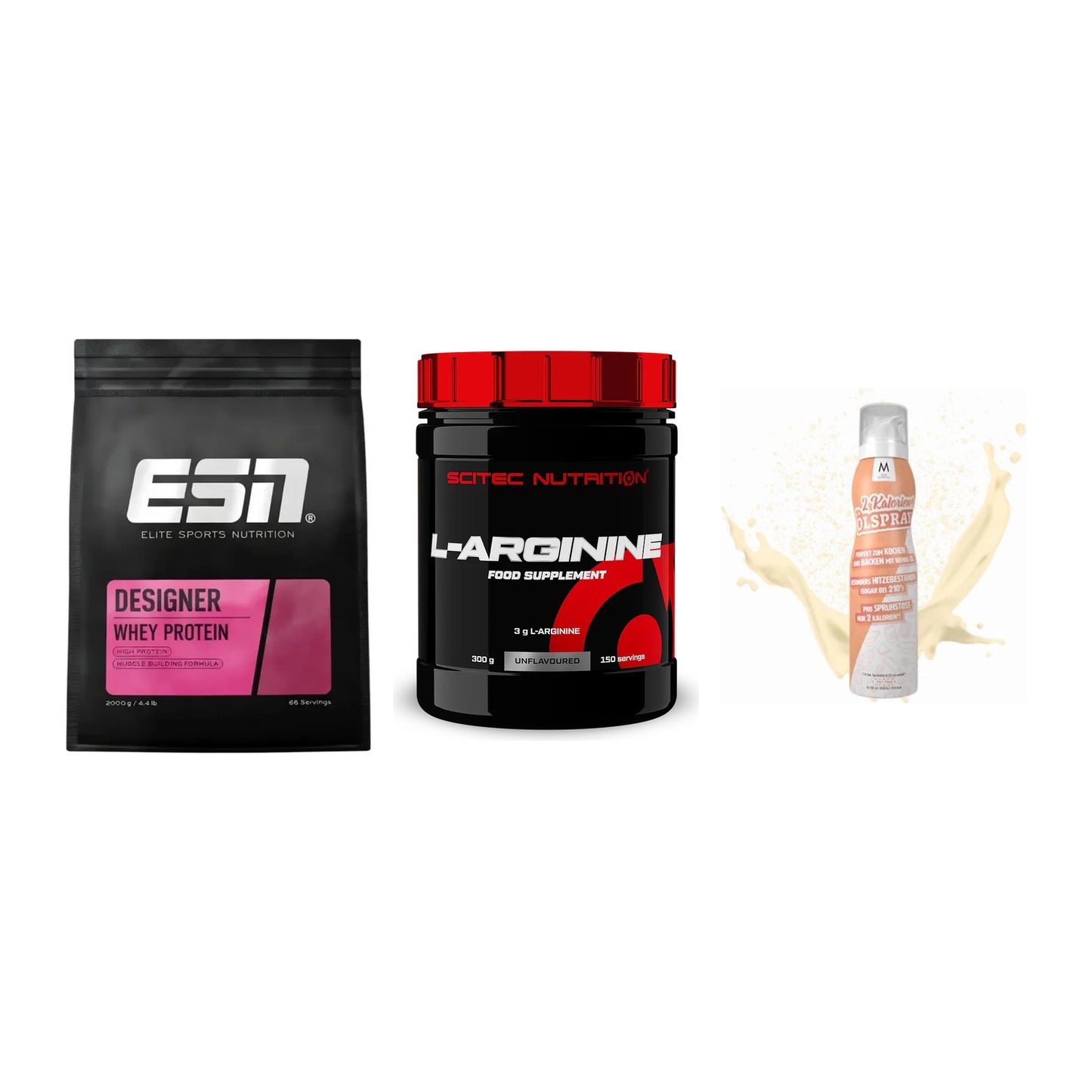 Definitionsphase-Set: ESN Designer + Scitec Arginin + More Nutrition – alle enthaltenen Artikel