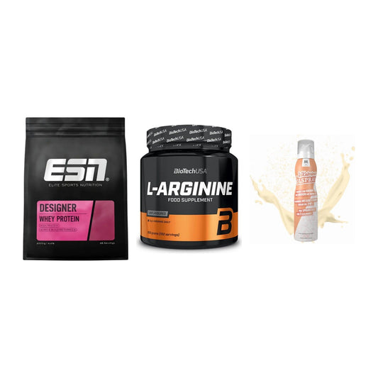 Definitionsphase-Set: ESN Designer + BioTech L-Argi + More Nutrition – alle enthaltenen Artikel