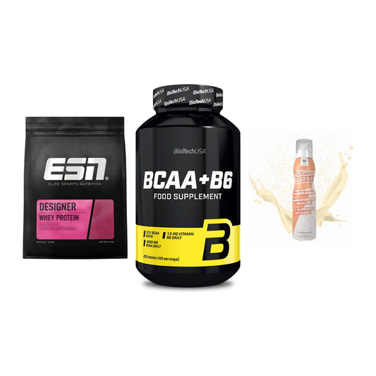 Definitionsphase-Set: ESN Designer + BioTech BCAA+B + More Nutrition – alle enthaltenen Artikel
