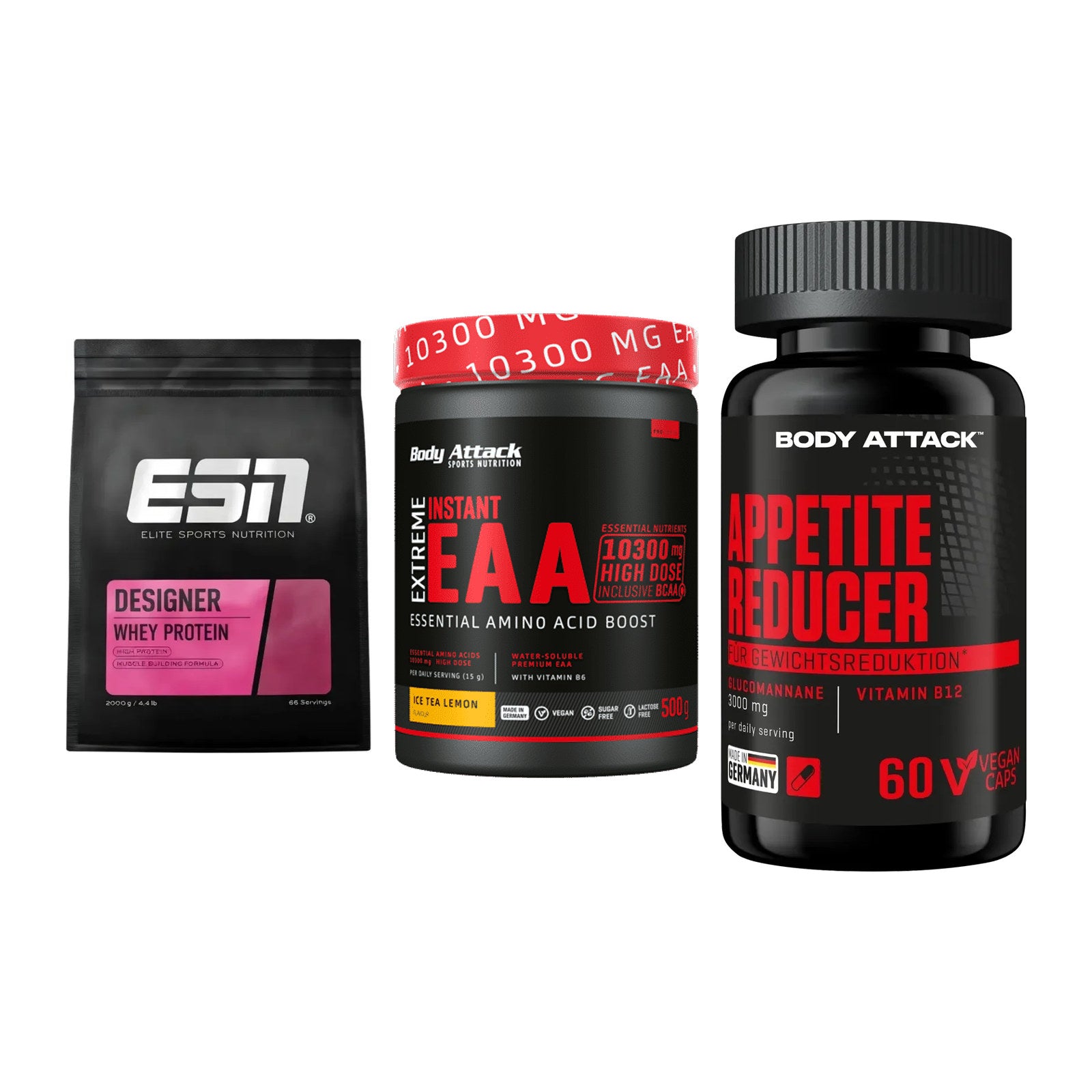 Definitionsphase-Set: ESN Designer + Body Attack + 1 weitere – alle enthaltenen Artikel