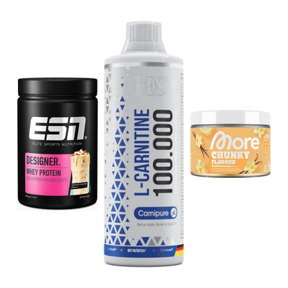 Definitionsphase-Set: ESN Designer + MST L-Carnitin + More Nutrition – alle enthaltenen Artikel