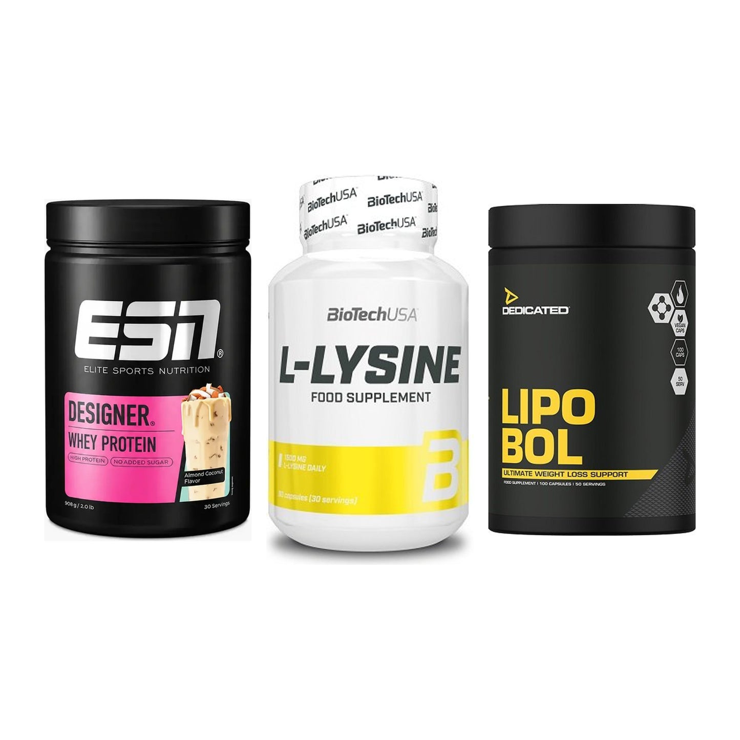 Definitionsphase-Set: ESN Designer + BioTech L-Lysi + Dedicated – alle enthaltenen Artikel