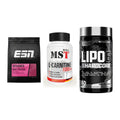 Definitionsphase-Set: ESN Designer + MST L-Carnitin + Nutrex Lipo 6 – alle enthaltenen Artikel