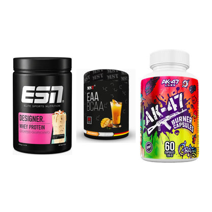 Definitionsphase-Set: ESN Designer + MST EAA & BCAA + AK47 Labs – alle enthaltenen Artikel