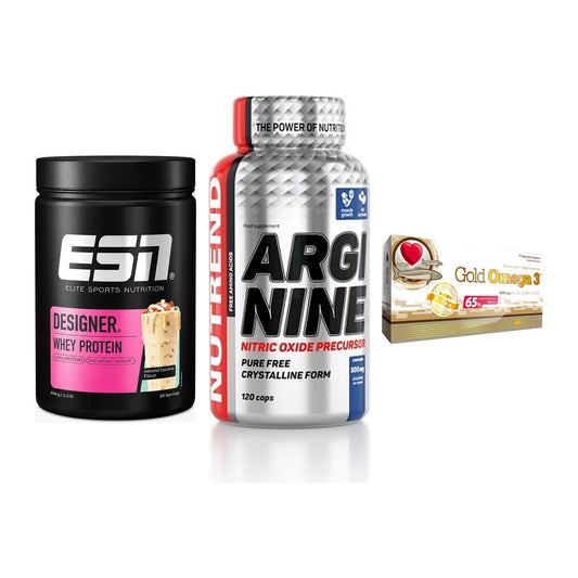 Definitionsphase-Set: ESN Designer + Nutrend Argini + Olimp Omega 3 – alle enthaltenen Artikel