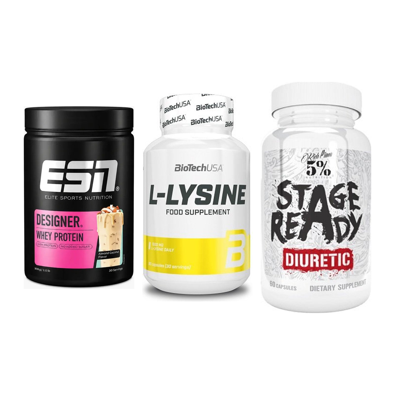 Definitionsphase-Set: ESN Designer + BioTech L-Lysi + 5% Nutrition – alle enthaltenen Artikel