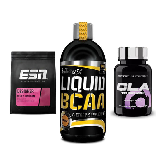 Definitionsphase-Set: ESN Designer + BioTech Liquid + Scitec CLA – alle enthaltenen Artikel