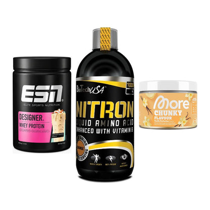 Definitionsphase-Set: ESN Designer + BioTech Liquid + More Nutrition – alle enthaltenen Artikel