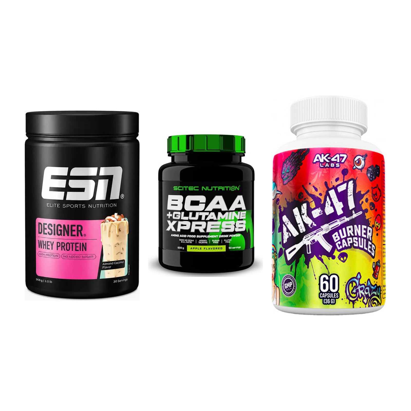 Definitionsphase-Set: ESN Designer + Scitec BCAA + AK47 Labs – alle enthaltenen Artikel
