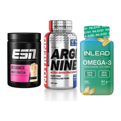 Definitionsphase-Set: ESN Designer + Nutrend Argini + INLEAD Omega-3 – alle enthaltenen Artikel