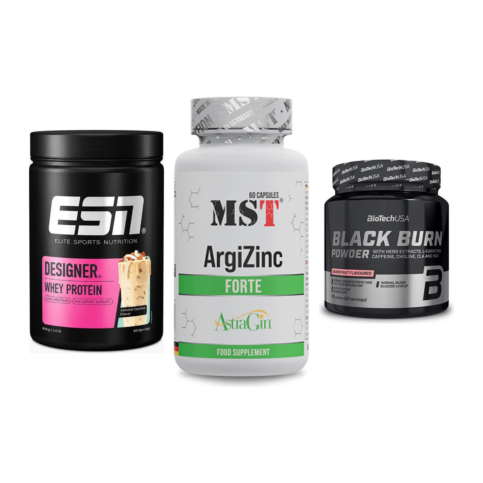 Definitionsphase-Set: ESN Designer + MST ArgiZinc + BioTech Black – alle enthaltenen Artikel