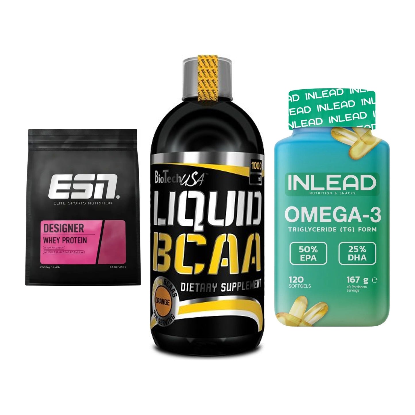 Definitionsphase-Set: ESN Designer + BioTech Liquid + INLEAD Omega-3 – alle enthaltenen Artikel