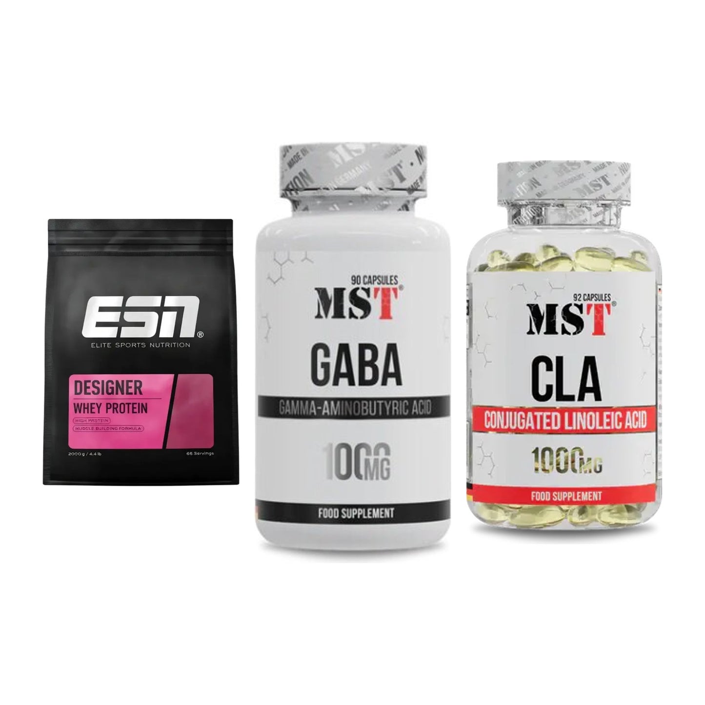 Definitionsphase-Set: ESN Designer + MST GABA + MST CLA 1000mg – alle enthaltenen Artikel