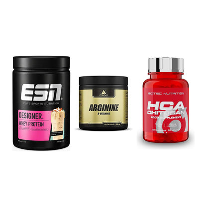 Definitionsphase-Set: ESN Designer + Peak Arginin + Scitec HCA-Chi – alle enthaltenen Artikel