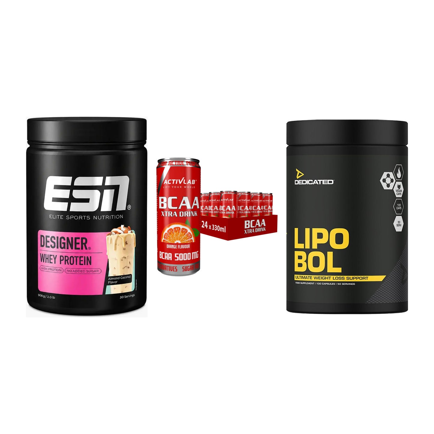Definitionsphase-Set: ESN Designer + Activlab BCAA + Dedicated – alle enthaltenen Artikel