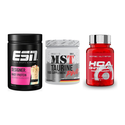 Definitionsphase-Set: ESN Designer + MST Taurine + Scitec HCA-Chi – alle enthaltenen Artikel
