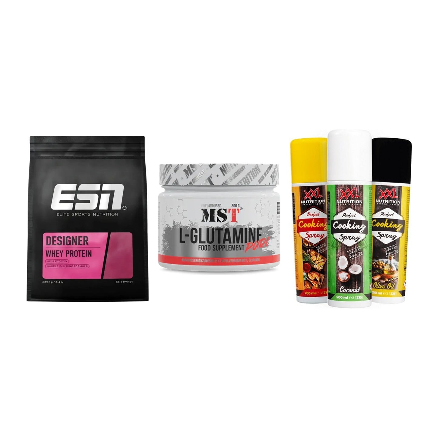 Definitionsphase-Set: ESN Designer + MST Glutamine + XXL Nutrition – alle enthaltenen Artikel