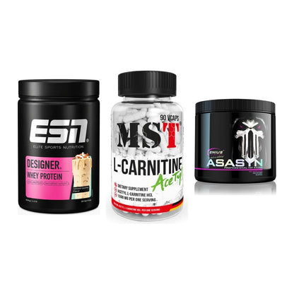 Definitionsphase-Set: ESN Designer + MST L-Carnitin + Genius Nutriti – alle enthaltenen Artikel