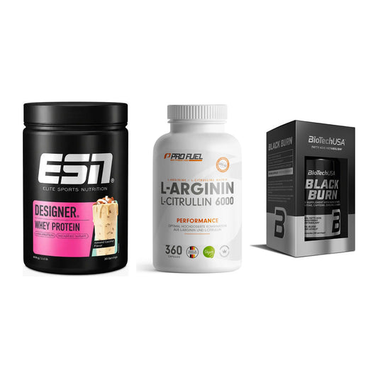 Definitionsphase-Set: ESN Designer + ProFuel L-Argi + BioTech Black – alle enthaltenen Artikel