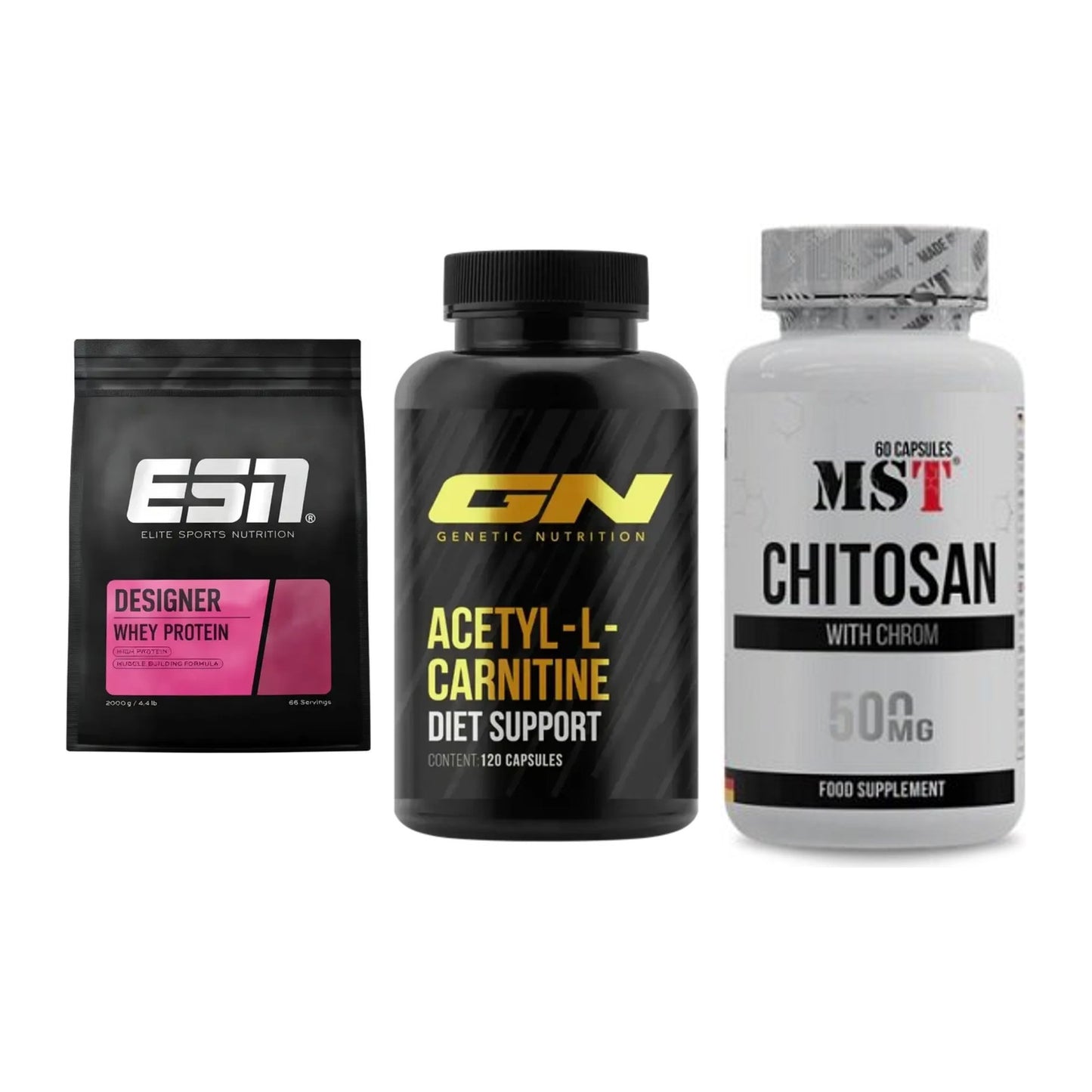 Definitionsphase-Set: ESN Designer + GN Acetyl + MST Chitosan – alle enthaltenen Artikel