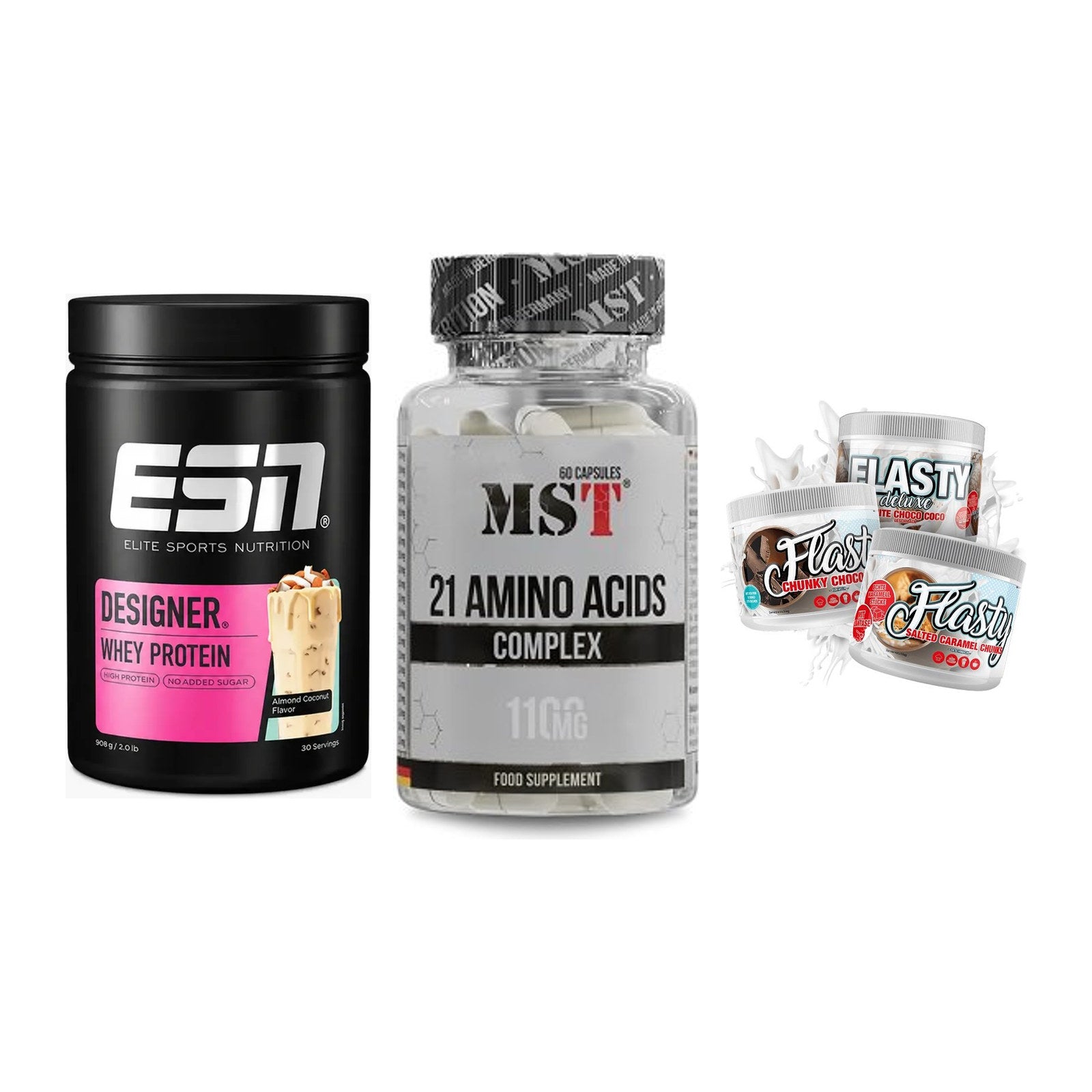 Definitionsphase-Set: ESN Designer + MST 21 Amino + Sinob Flasty – alle enthaltenen Artikel