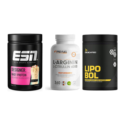 Definitionsphase-Set: ESN Designer + ProFuel L-Argi + Dedicated – alle enthaltenen Artikel