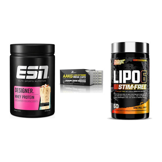 Definitionsphase-Set: ESN Designer + Olimp AAKG + Nutrex Lipo 6 – alle enthaltenen Artikel
