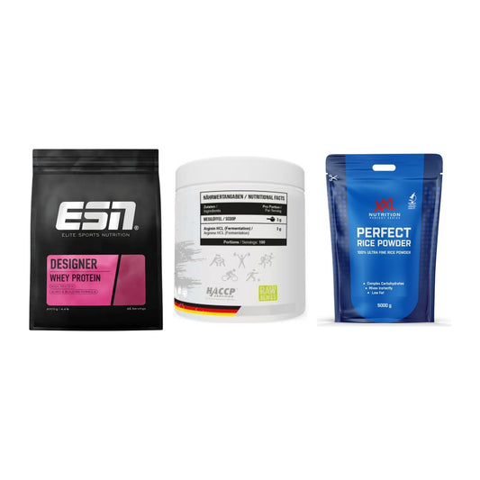 Definitionsphase-Set: ESN Designer + MST Arginine + XXL Nutrition – alle enthaltenen Artikel