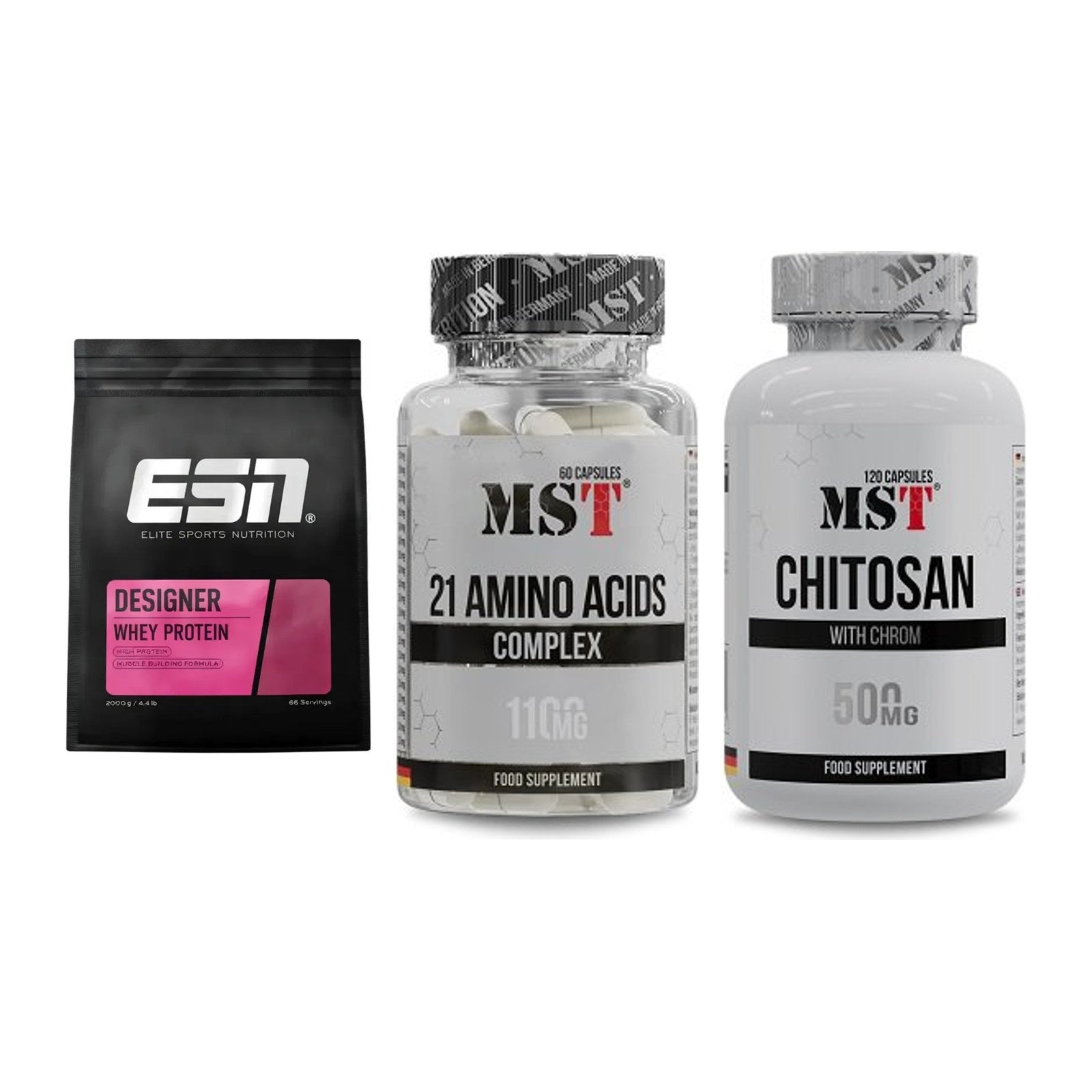 Definitionsphase-Set: ESN Designer + MST 21 Amino + MST Chitosan – alle enthaltenen Artikel