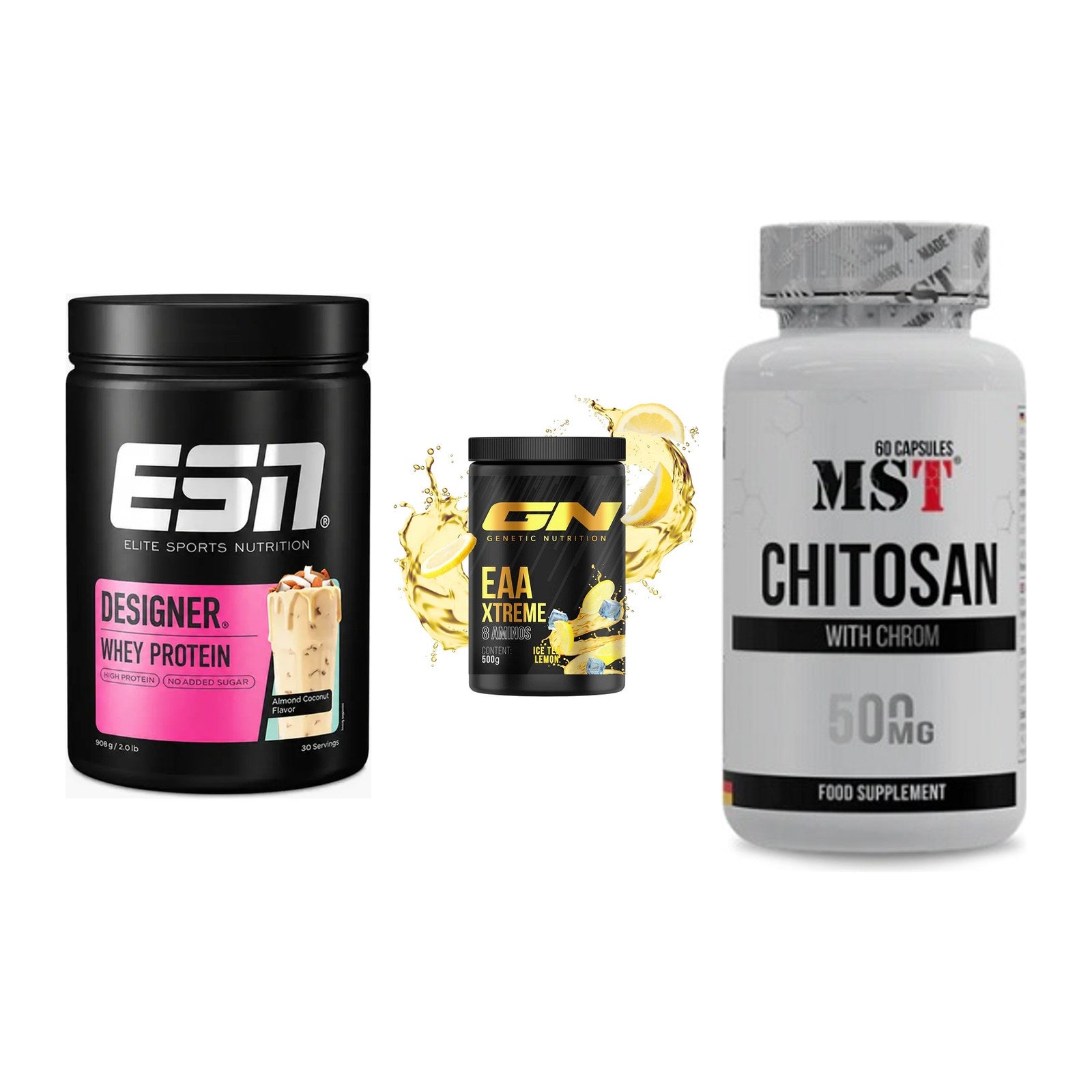 Definitionsphase-Set: ESN Designer + GN EAA Xtreme + MST Chitosan – alle enthaltenen Artikel