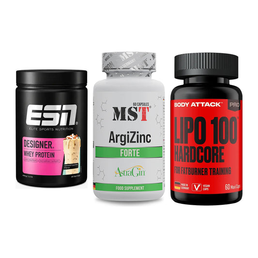 Definitionsphase-Set: ESN Designer + MST ArgiZinc + Body Attack – alle enthaltenen Artikel