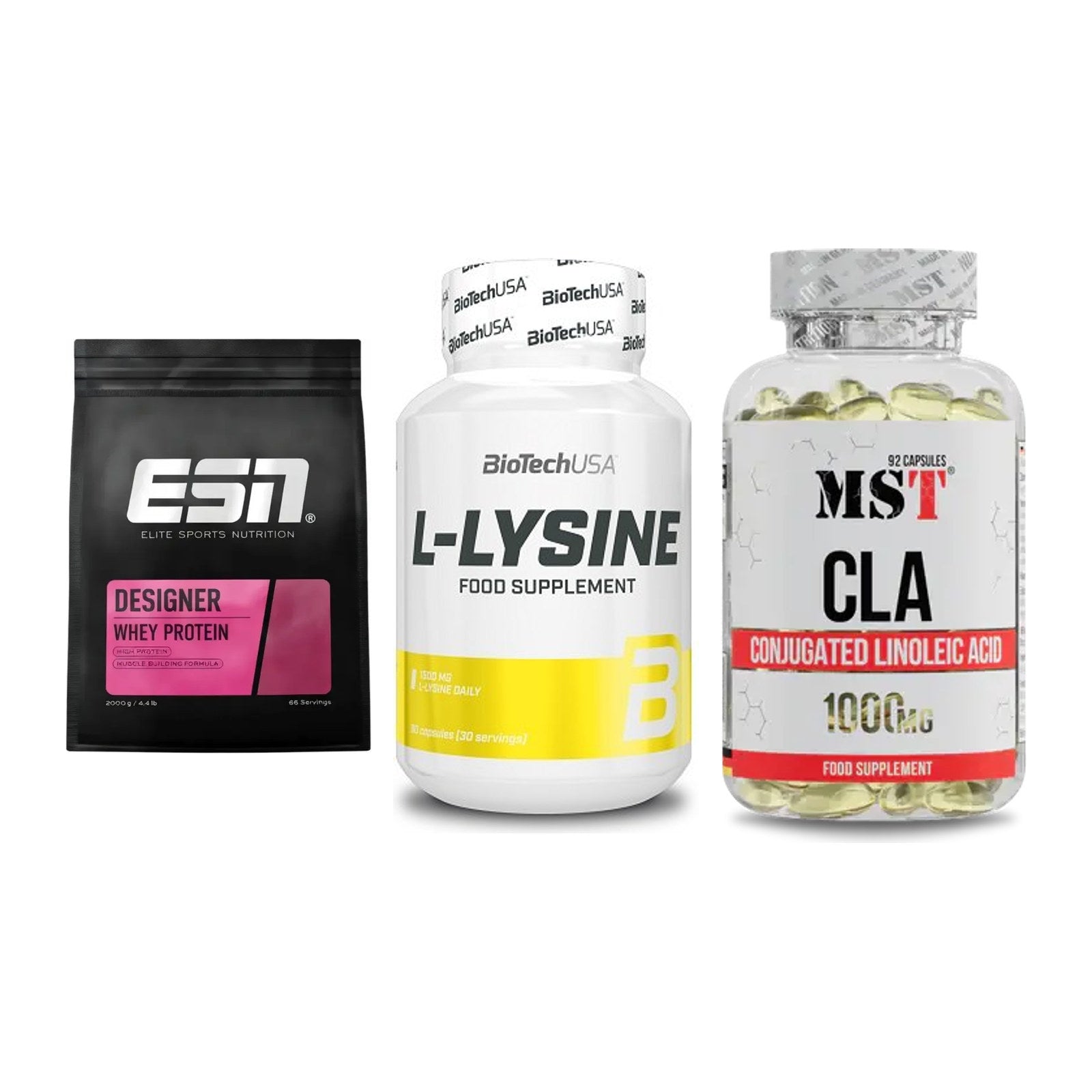 Definitionsphase-Set: ESN Designer + BioTech L-Lysi + MST CLA 1000mg – alle enthaltenen Artikel