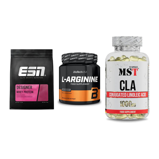 Definitionsphase-Set: ESN Designer + BioTech L-Argi + MST CLA 1000mg – alle enthaltenen Artikel
