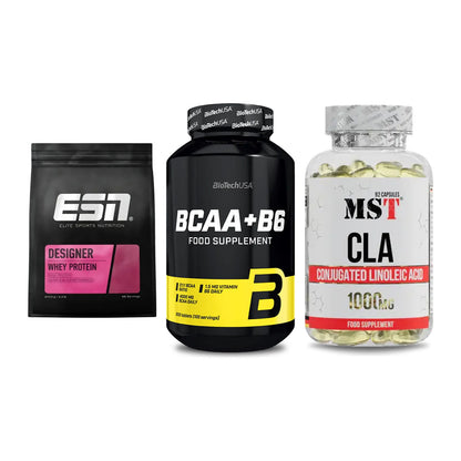 Definitionsphase-Set: ESN Designer + BioTech BCAA+B + MST CLA 1000mg – alle enthaltenen Artikel