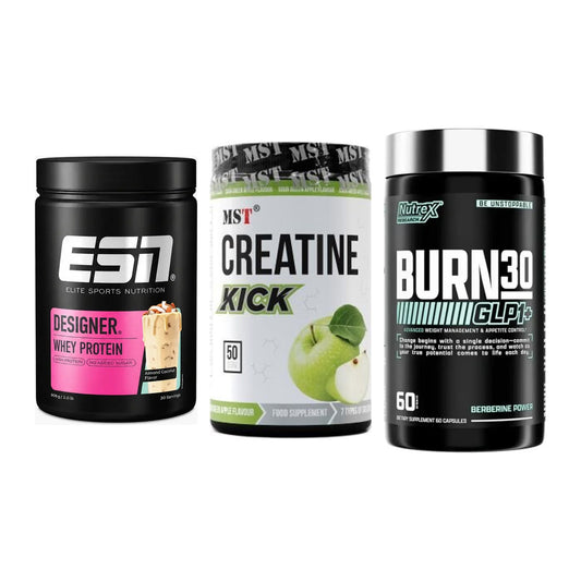Definitionsphase-Set: ESN Designer + MST Creatine + Nutrex Burn 30 – alle enthaltenen Artikel