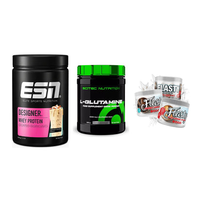 Definitionsphase-Set: ESN Designer + Scitec L-Gluta + Sinob Flasty – alle enthaltenen Artikel