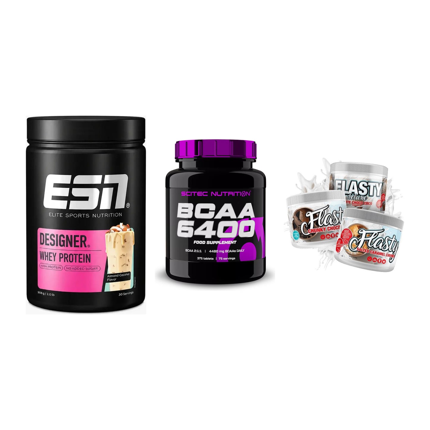 Definitionsphase-Set: ESN Designer + Scitec BCAA + Sinob Flasty – alle enthaltenen Artikel