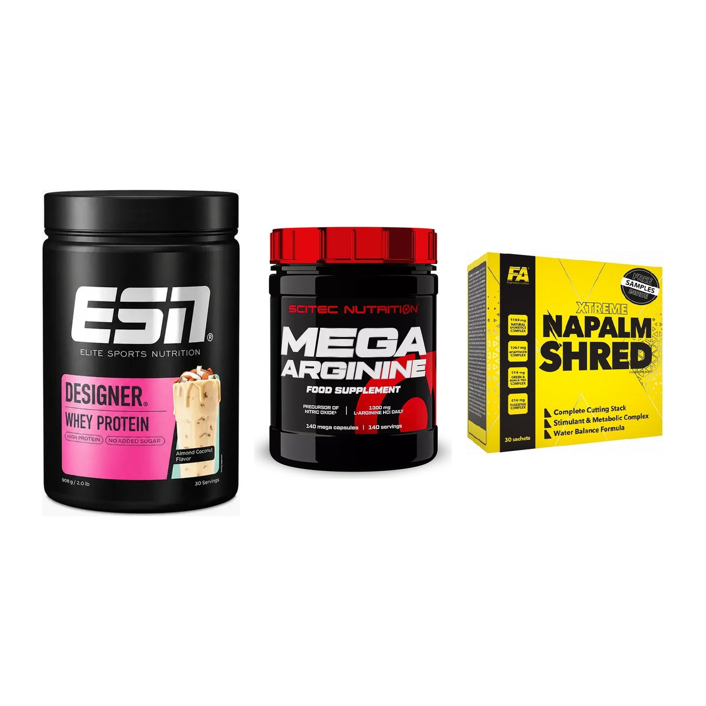 Definitionsphase-Set: ESN Designer + Scitec Mega + FA Nutrition – alle enthaltenen Artikel